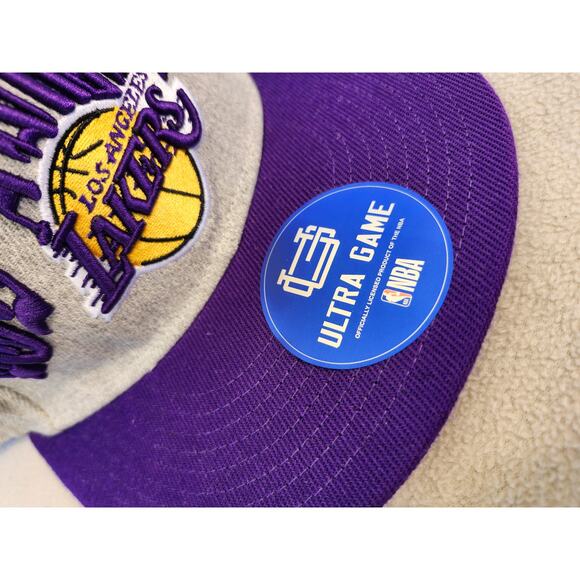 New Los Angeles Lakers HAT NBA Ultra Game Embroidered Puffy Basketball - Picture 3 of 7